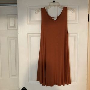Forever 21 Orange Skater Dress